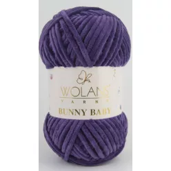 Wolans Bunny Baby plüss fonal 10016 Mély lila