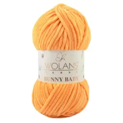 Wolans Bunny Baby plüss fonal 10038 Világos narancs