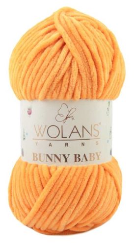 Wolans Bunny Baby plüss fonal 10038 Világos narancs