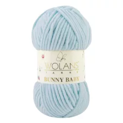 Wolans Bunny Baby plüss fonal 10048 Pasztell kék