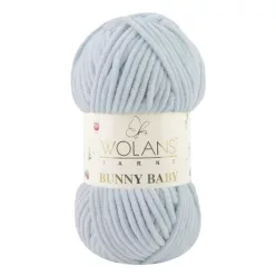 Wolans Bunny Baby plüss fonal 10049 Jégkék