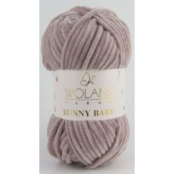 Wolans Bunny Baby plüss fonal 10053 Sötét púder