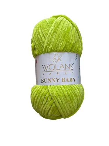 Wolans Bunny Baby plüss fonal 10085 Élénk pisztácia