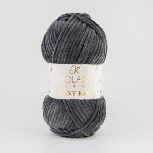 Wolans Bunny Baby plüss fonal 10076 Antracit szürke