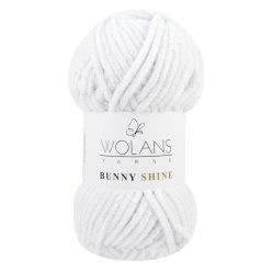 Wolans Bunny Baby Shine plüss fonal 1001 Fehér
