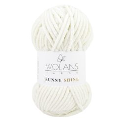   Wolans Bunny Baby Shine, csillogós plüss fonal 820-02 Krém