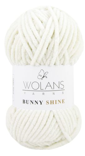 Wolans Bunny Baby Shine, csillogós plüss fonal 820-02 Krém