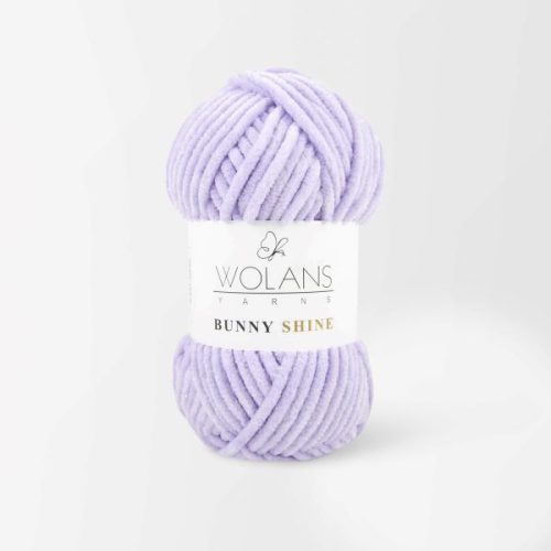 Wolans Bunny Baby Shine, csillogós plüss fonal 820-15 Orgona lila