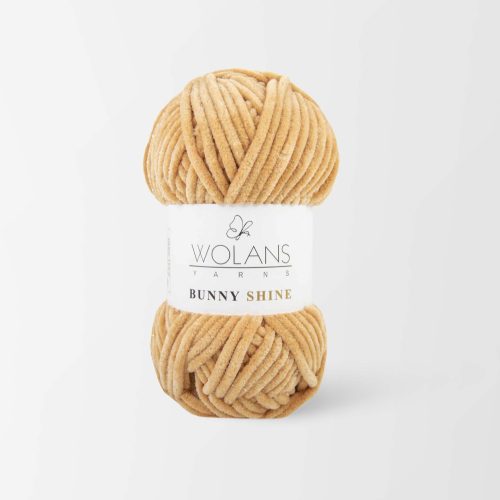 Wolans Bunny Baby Shine, csillogós plüss fonal 820-18  drapp
