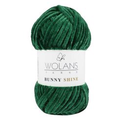   Wolans Bunny Baby Shine, csillogós plüss fonal 820-26 Zöld