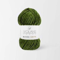   Wolans Bunny Baby Shine, csillogós plüss fonal 820-32 Zöld