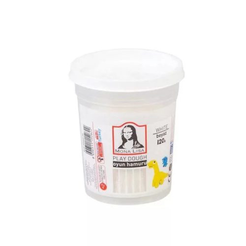 Gyurma, színes, play dough 120 g Mona Lisa - fehér