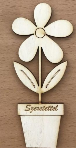Cserepes virág szeretettel