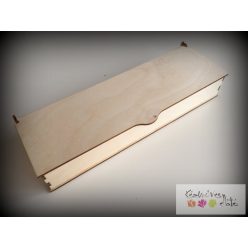 Natúr fa 3 rekeszes doboz 285x80x40