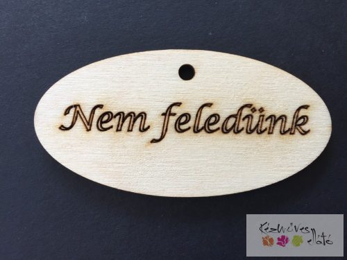 Ovális tábla - Nem feledünk 80mm