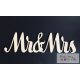 Mr&Mrs felirat 100mm