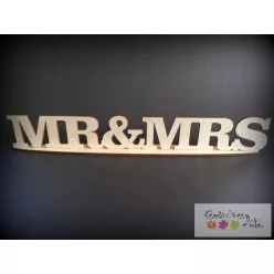 MR & MRS felirat talppal