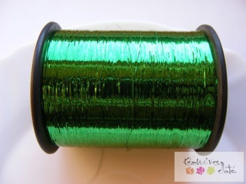 Lurex szál 0,3 mm 3000m - zöld