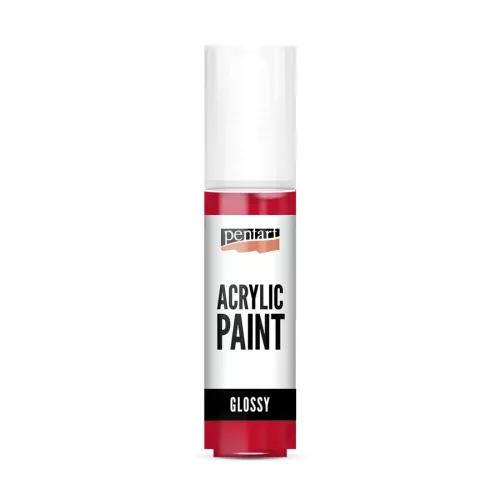 Fényes akrilfesték - rúzspiros 20ml