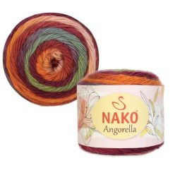 Nako Angorella színátmenetes fonal 87529 - Tűz