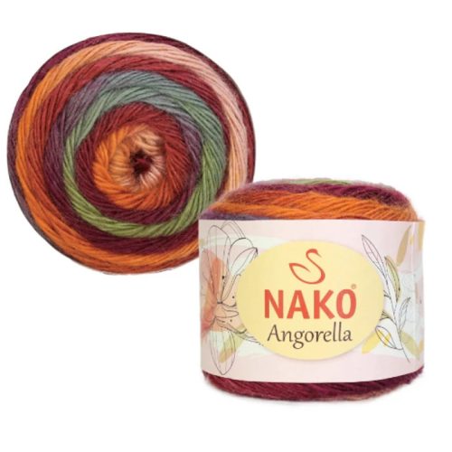 Nako Angorella színátmenetes fonal 87529 - Tűz