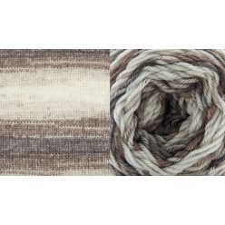   Everyday Batik cake, színátmenetes fonal 140g 74213 Sötétbarna - krém