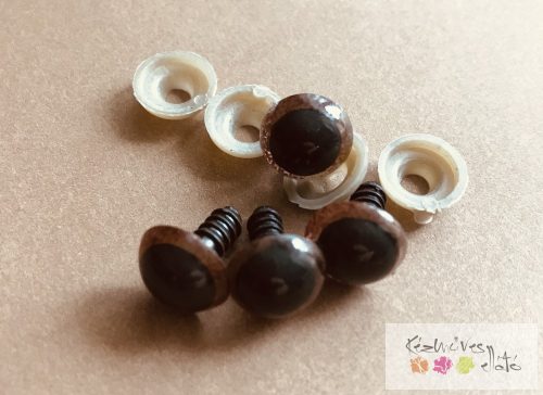 Biztonsági szem 12mm - barna 4db/cs