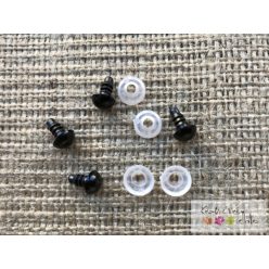 Biztonsági szem 10mm - fekete 100db/cs