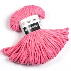 Yarn art macrame braided fonal 5mm 762 rózsaszín