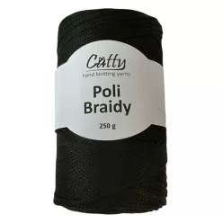Catty Poli Braidey PP zsinór fonal 01 - Fekete
