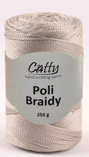 Catty Poli Braidey PP zsinór fonal 12 - Világos bézs