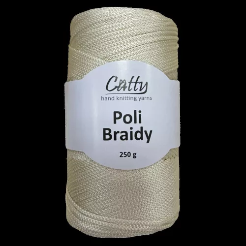 Catty Poli Braidey PP zsinór fonal 15 - Ekrü