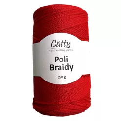 Catty Poli Braidey PP zsinór fonal 18 - Piros