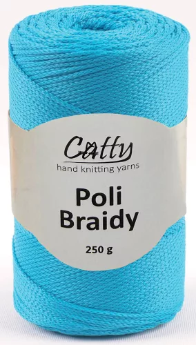 Catty Poli Braidey PP zsinór fonal 28 - Türkiz