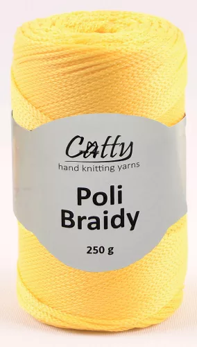 Catty Poli Braidey PP zsinór fonal 32 - Citromsárga