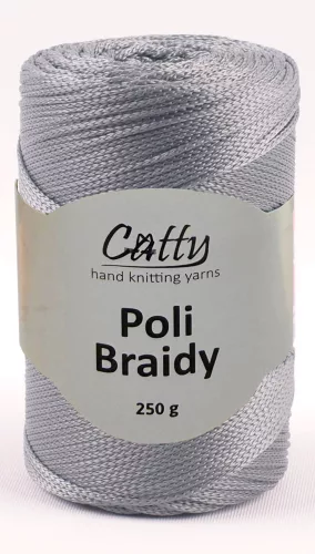 Catty Poli Braidey PP zsinór fonal 4 mm 04 - Galamb szürke