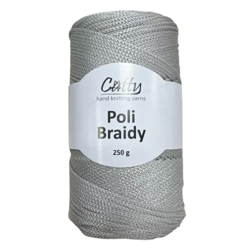 Catty Poli Braidey PP zsinór fonal 4 mm 06 - Világos szürke