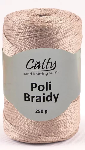 Catty Poli Braidey PP zsinór fonal 4 mm 11 - Világos bézs