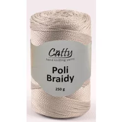 Catty Poli Braidey PP zsinór fonal 4 mm 12 - Világos bézs