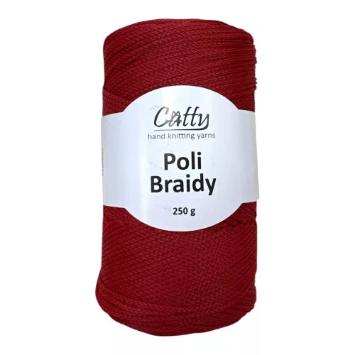 Catty Poli Braidey PP zsinór fonal 4 mm 22 - Sötétpiros