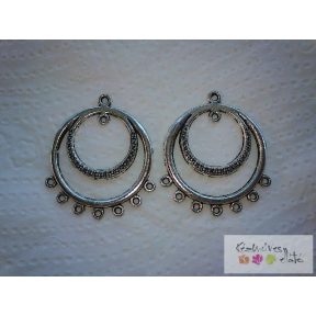 Díszes fülbevaló alap