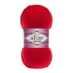 Alize Cotton Gold fonal 056 - Piros