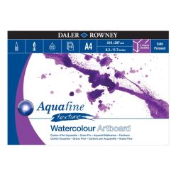   Daler Rowney Hidegen Préselt Akvarell Papírtömb – A4, Texturált, 12 lap 300g/m2