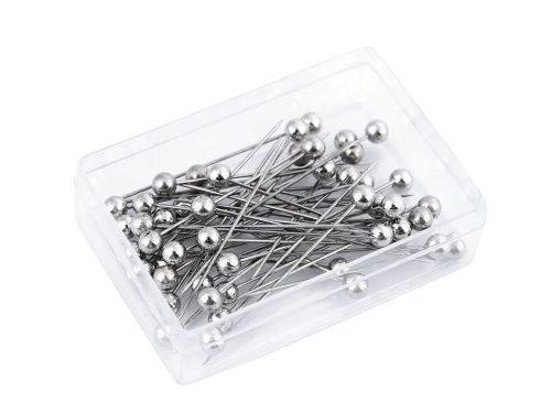 Dekor gombostű 38 mm - ezüst színű