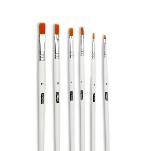 Ecset szett 6 részes, lapos, 11-es méretig
