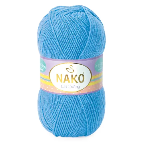 Nako Elit baby bolyhosodásmentes fonal 10119 - Kék