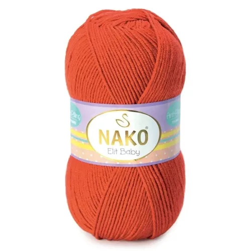 Nako Elit baby bolyhosodásmentes fonal 10701 - Piros