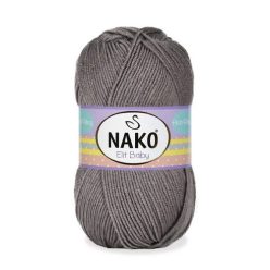   Nako Elit baby bolyhosodásmentes fonal 10994 - Sötétszürke