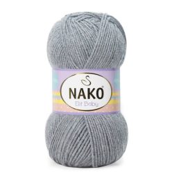 Nako Elit baby bolyhosodásmentes fonal 00195 - Szürke
