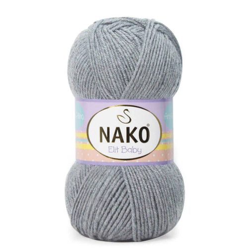 Nako Elit baby bolyhosodásmentes fonal 00195 - Szürke